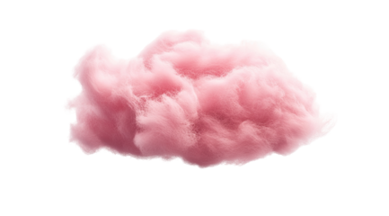 Fluffy pink cotton candy cloud