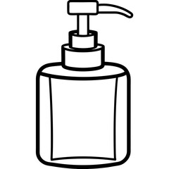 Clean Design Soap Bottle Icon