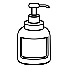 Clean Design Soap Bottle Icon