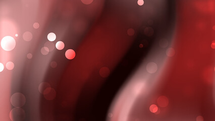 Abstract Red Background with Bokeh Lights and Gradient Effect