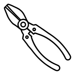 Clean Pliers Outline Vector