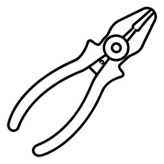 Clean Pliers Outline Vector
