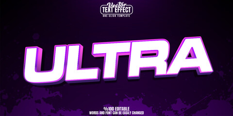 Ultra editable text effect, customizable party and disco 3d font style