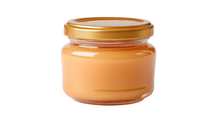Glass Jar of Caramel Cream