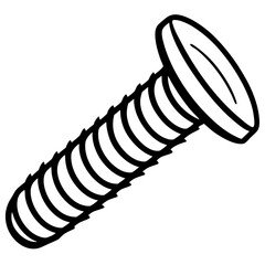 Clean Screw Line Drawing