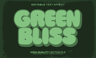 Retro text effect, editable text effect and organic 3d font style bold shadow natural poster design