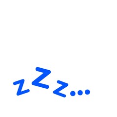 zzz symbol,　寝息,青