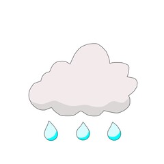 rain cloud, 雲,曇り,傘,雨粒
