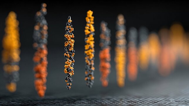 Cutting-Edge CRISPR Timeline Visualization with Blur Effect Background