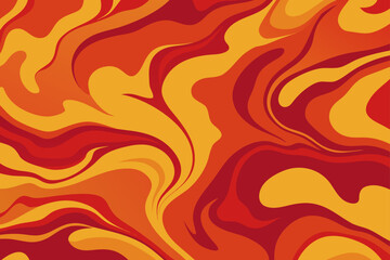 Abstract swirling fire and lava pattern