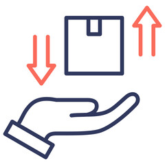 Supply And Demand Dual Tone Icon