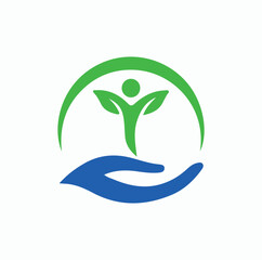 Unique Community Support and Health care Logo design