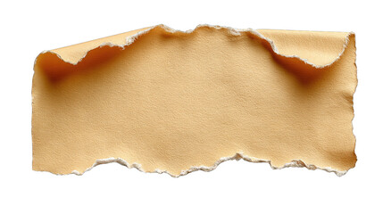 Fototapeta premium Torn Paper Texture: A close-up shot of torn paper showcasing its textured surface, ideal for adding an authentic and aged aesthetic to any design.