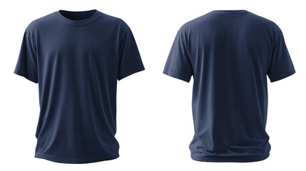 Minimalist white cotton t shirt hanging loosely on clothesline, floating against pure white backdrop, highlighting clean design aesthetic