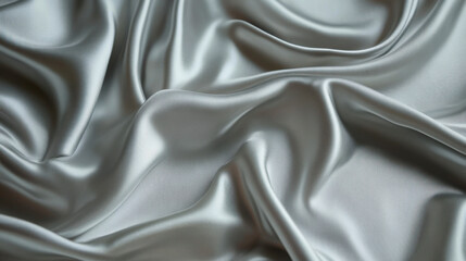 Fototapeta premium White gray satin texture that is white silver fabric silk background