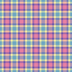 Pastel plaid seamless pattern. Textile design with checkered texture. Ideal for backgrounds, fabrics, and adding a retro or vintage feel.
