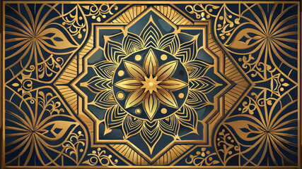 seamless pattern with floral ornament