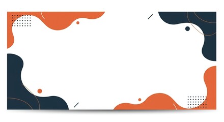 Modern abstract design with fluid shapes and dots, perfect for dynamic business presentations and vibrant marketing.