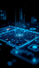 Artificial Intelligence Digital Technology Network Data Stream