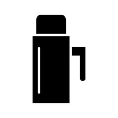  hot water kettle icon white on background