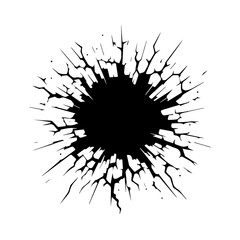 Cracked hole Wall Broken texture.