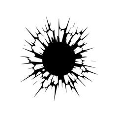 Cracked hole Wall Broken texture.