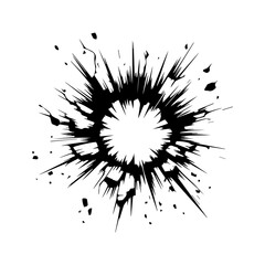 Cracked hole Wall Broken texture.