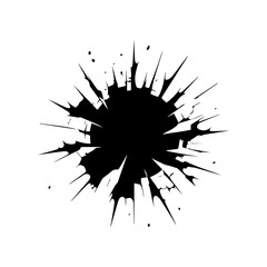 Cracked hole Wall Broken texture.