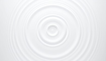 Obraz premium Minimalist White Water Ripples Creating Circular Pattern with Smooth Texture