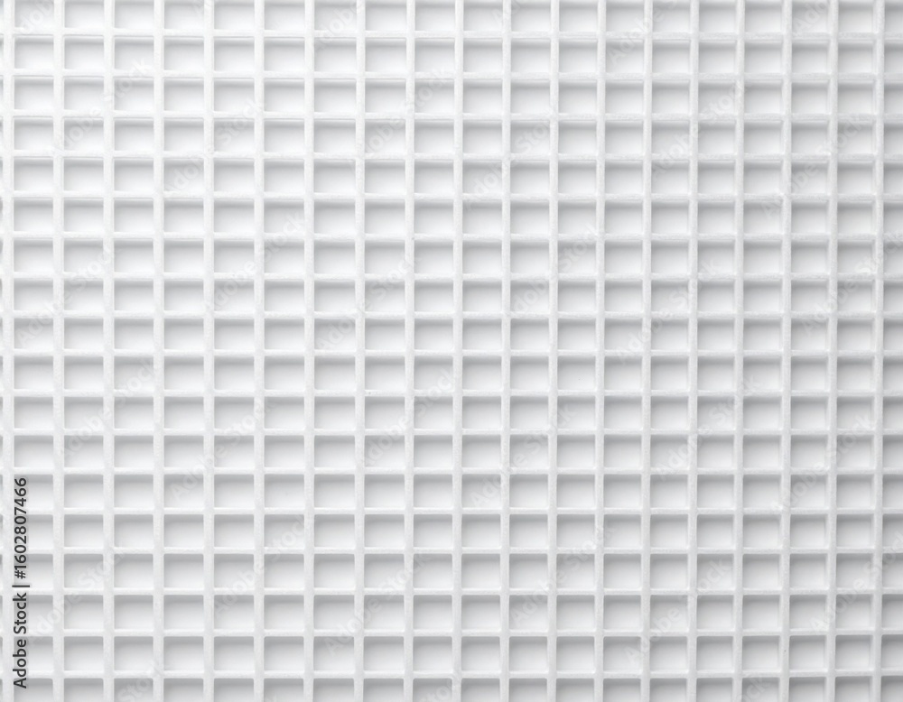 Aufkleber monochromatic white grid pattern background with clean geometric squares