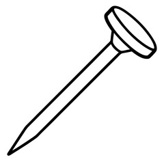 Elegant Fingernail Outline Vector