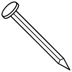 Elegant Fingernail Outline Vector