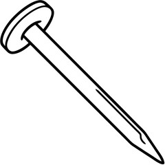 Elegant Fingernail Outline Vector
