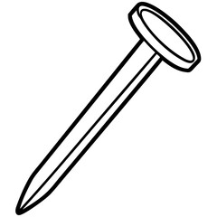 Elegant Fingernail Outline Vector