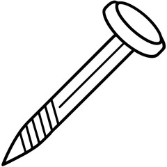 Elegant Fingernail Outline Vector