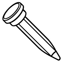 Elegant Fingernail Outline Vector