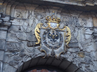 Detailed View of Royal Gate Sculpture in Szczecin, Poland © Bluemoment72