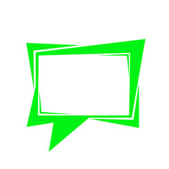green square speech box frame cool style