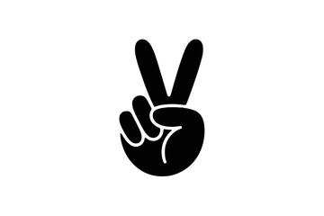 Fototapeta premium Hand Showing Peace Symbol peace sign victory gesture