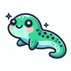 cute tadpole illustration 