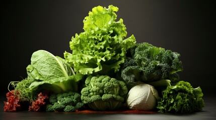 A photo of a collection of different types of cabbage