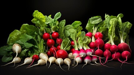 A photo of a collection of different types of radish