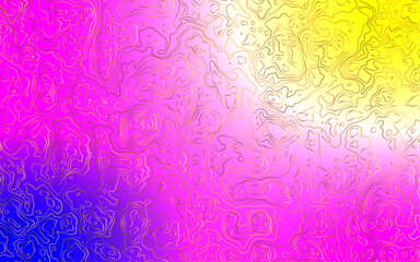 Stylized topographic map outline height in lines and contours. The concept of a conditional geographical scheme and the trajectory of the terrain. Topography wavy pattern. 