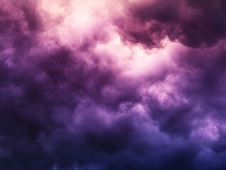 Obraz premium Dark Clouds with Slight Purple Glow Creating a Textural Effect