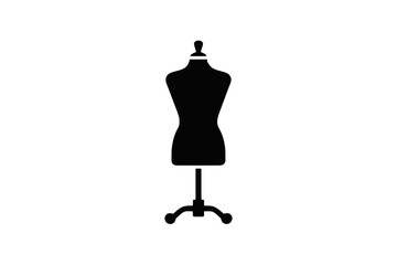 Obraz premium Tailors Dress Form Silhouette mannequin sewing