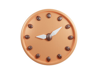 Coffee day icon isolated on transparent background, International Coffee Day, coffee shop concept. Have a nice day for graphic illustration for social media ads. Logo, icon or template. 3d rendering