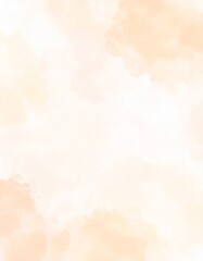 Obraz premium Light Peach Watercolor Blotches Subtle Texture Abstract Art Painting Background