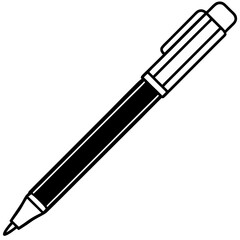Elegant Pen Outline Vector