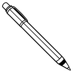 Elegant Pen Outline Vector