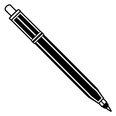 Elegant Pen Outline Vector